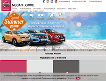 Tablet Screenshot of nissan-lomme.fr